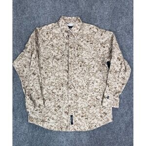 5.11 Tactical Series Camouflage Desert Gray Button Up Shirt Long Sleeve Size M